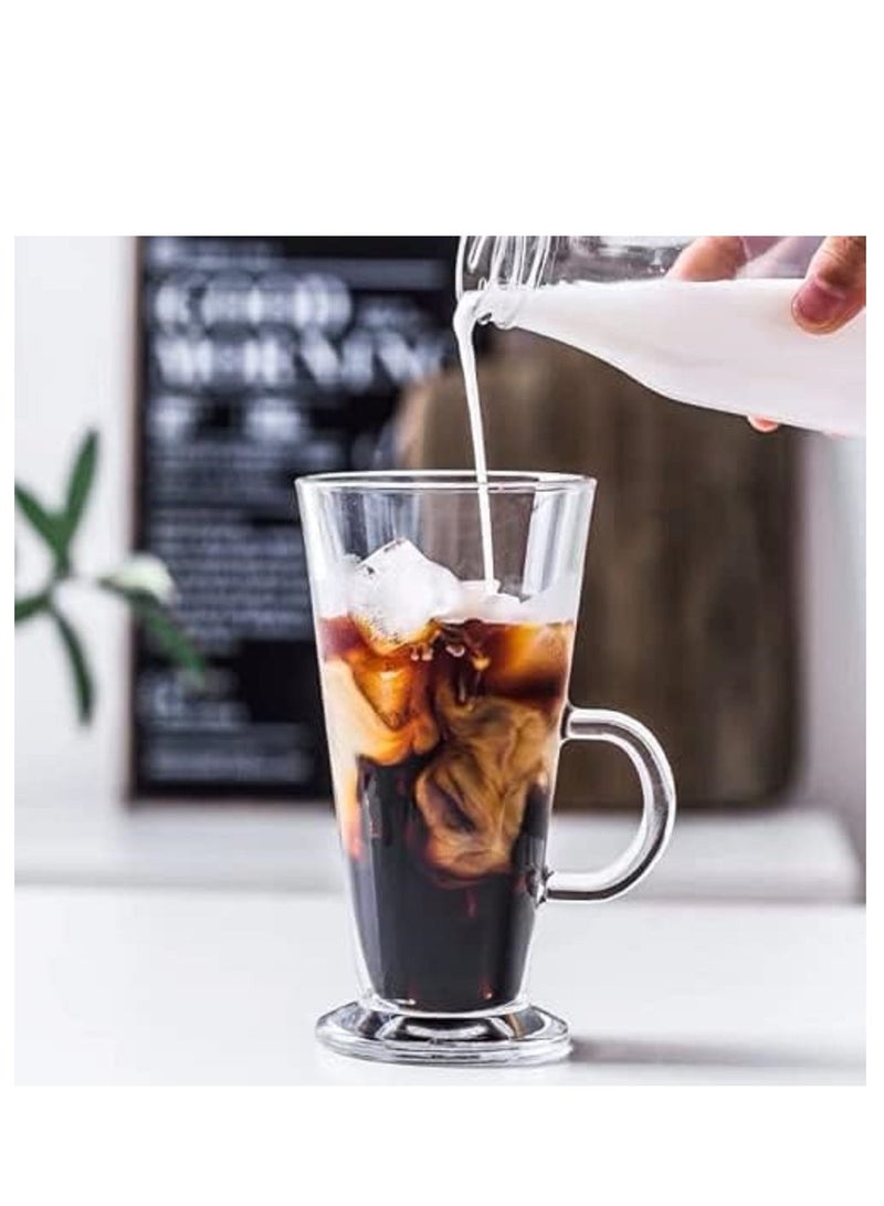 Glass Drinkware large Mug set of 5  - Image 5