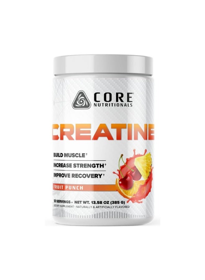 Creatine Monohydrate – Micronized Creatine Powder for Strength, Muscle Growth, Power & Performance, Supports ATP Energy, Endurance & Recovery - Fruit Punch