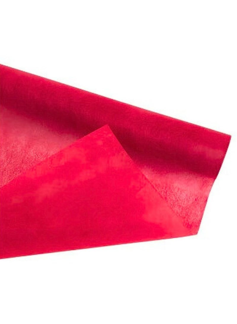 ورق تغليف غير منسوج أحمر 70 سم × 20 م - Image 2