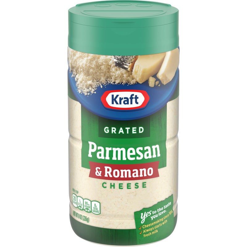 Kraft جبنة بارميزان ورومانو مبشورة من كرافت، 8 أونصة في زجاجة - Image 1
