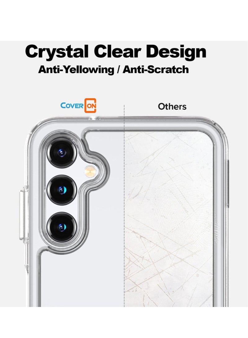 Techie Samsung Galaxy A15 TPU Soft Corner Ultra Slim Clear Case Shockproof Anti Fingerprint Transparent Protective Back Cover  - Image 4