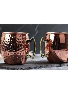 1-Pieces Moscow Mule Cup Stainless Steel Copper Hammered Cups Ice Drinking Cup Rose Gold-B 530ml - pzsku/ZF6EEC8CF505417AB4A5FZ/45/_/1719653242/0d4e4843-9075-4fa8-9f72-bda54edbbfbc