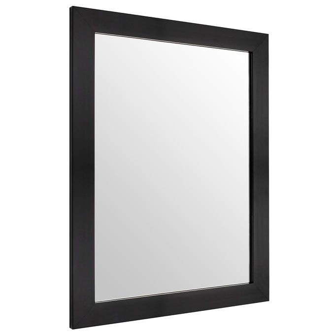 RECTANGULAR WALL MIRROR 16 X 20 FOR BATHROOM BEDROOM ENTRYWAY LIVING ROOM BLACK