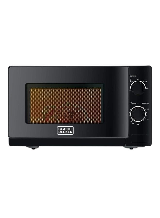 BLACK+DECKER Microwave Oven With Defrost Function 20 L 700 W MZ2020PSA-B5 Black/Silver - Image 2