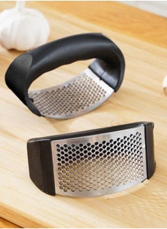 INSENSE Garlic press and pester, manual circular garlic peeler, garlic press and pester, stainless steel garlic press and pester  - Image 4