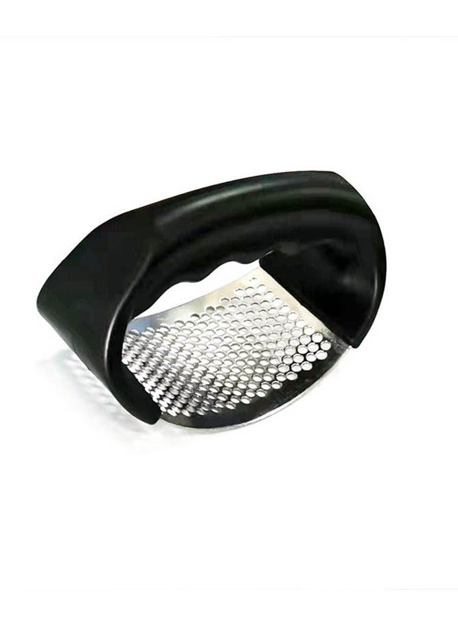 INSENSE Garlic press and pester, manual circular garlic peeler, garlic press and pester, stainless steel garlic press and pester - Image 3