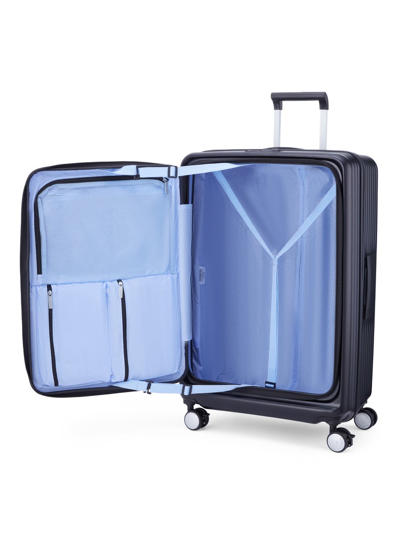 AMERICAN TOURISTER - Trento Spinner 76 cm Lightweight Hard Shell Luggage TSA Lock 360° Wheels Black Trolly Ba - Image 1