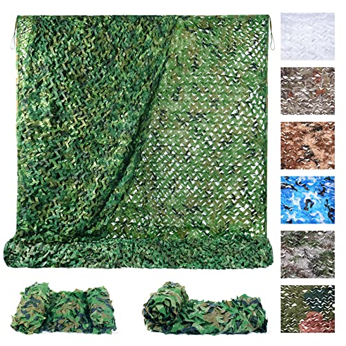 Sposuit Camo Netting - Camouflage Mesh Net, Military Camo Net for Hunting Bulk Roll, Camouflage Tarp Sunshade for Party Decorations, Sunshade, Camping Ghillie Netting - Image 1