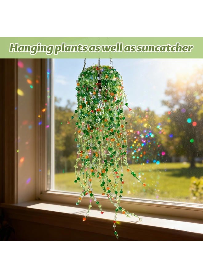 RACIOCK 1830 Pcs Crystal Glass Beads Kit for Succulent Suncatcher Making, Forever Plant Green Beads & Wire for Succulent Plant Making and DIY Crafts Creative Gift for Mothers, Women, Plants Lovers, Home Decor - Image 5