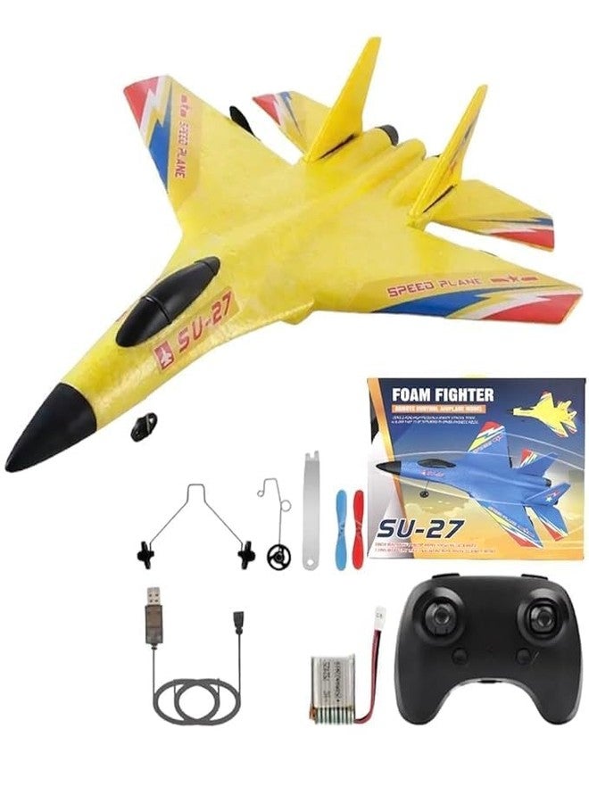 Carryze Lip RC Airplane Jet EPP Foam Aircraft | Gyro Stabilized Remote Control Glider Plane with Night Light | Stunt RC Airplane for Kids & Adults (Multi Color) - Image 1