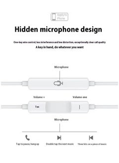 Generic Lightning Headphones for Apple iPhone 11/12/13/14 Pro Max - Flat Connector With Noise Cancellation  - Image 4