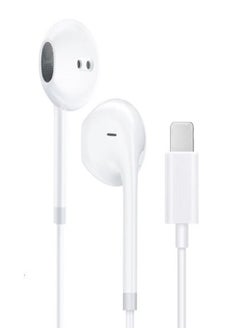 Generic Lightning Headphones for Apple iPhone 11/12/13/14 Pro Max - Flat Connector With Noise Cancellation  - Image 1