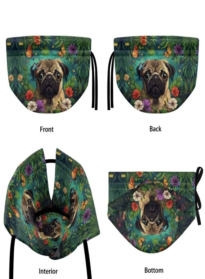 Talayituse Pug Dog Print Tea Cosy Tea Kettle Cover Insulation and Keep Warm, Butterfly Daisy Design Teapot Cozy Breakfast Warmer, Tea Kettle Quilt for Home Kitchen Table Hotel Tea Party Restaurant - Image 5