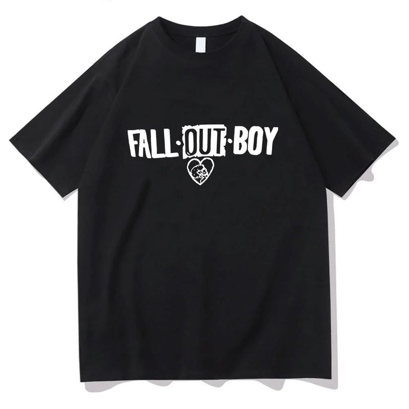 Down With Boy Design Sense Pattern Men'S Summer Loose T-Shirt Street Punk Sense Comfortable Cotton Top - Image 1