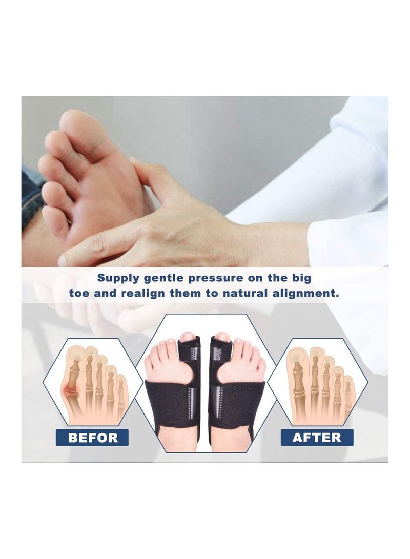 SYOSI Bunion Corrector Relief Protector Sleeves Kit Splints Big Toe Straightener for Hallux Valgus Aid Surgery 4 Pcs - Image 3