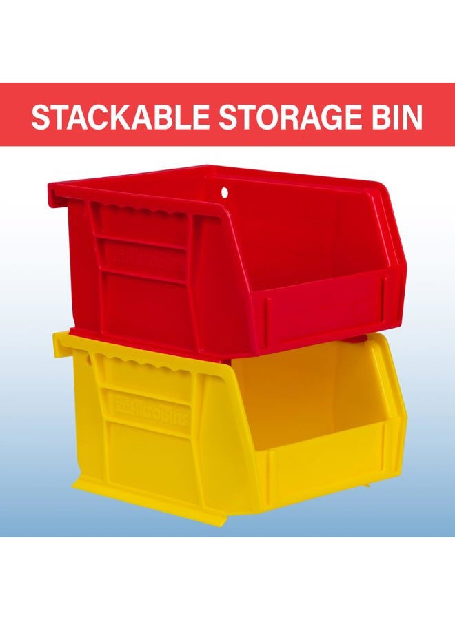 Akro-Mils 30210 AkroBins Plastic Hanging Stackable Storage Organizer Bin, 5-Inch x 4-Inch x 3-Inch, Stone, 24-Pack - Image 4
