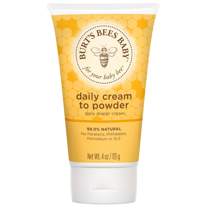 Burt's Bees Baby 2-in-1 Diaper Cream and Powder with Shea Butter, Pediatrician Tested, 4 Ounces - Image 1