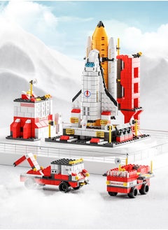 LELE BROTHER 6-in-1 Aerospace Building Blocks Set, Space Exploration Shuttle Building Toys, Rocket Ship Toy Set, Space Launch System Building Blocks Set, Ideal Gifts for Kids Age 6+ Year Old (1000 PCS)  - Image 5