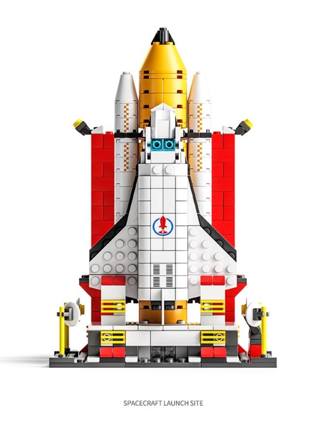 LELE BROTHER - 6-in-1 Aerospace Building Blocks Set, Space Exploration Shuttle Building Toys, Rocket Ship Toy Set, Space Launch System Building Blocks Set, Ideal Gifts for Kids Age 6+ Year Old (1000 PCS) - Image 1