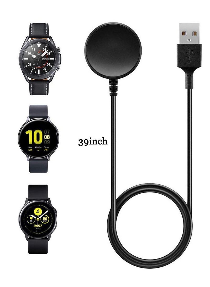 Y&D - Smart Watch Charger, Compatible with Samsung Galaxy 4/3/Active 2/Active Replacement USB Charging Cable Cord Dock for 4/Galaxy 3 - Image 1