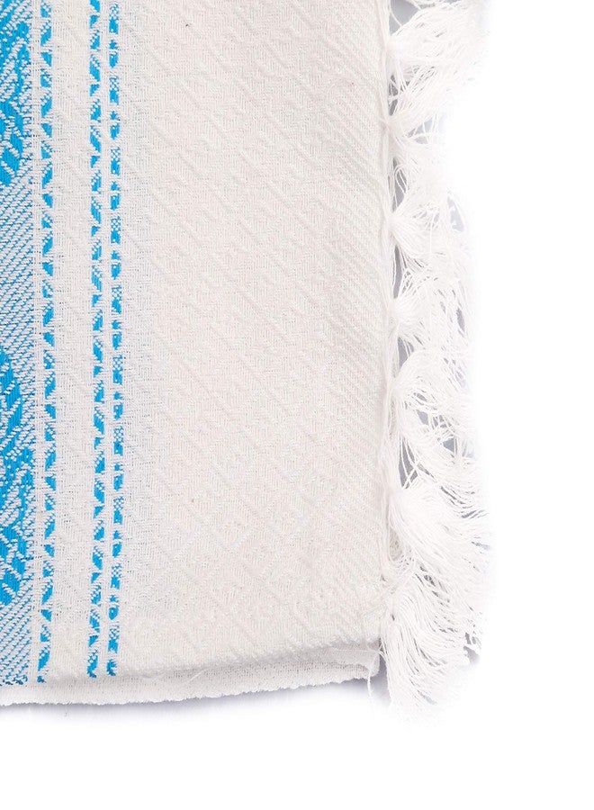 AVKA Studio Indian Bath Towels - 100% Cotton Handloom Towels - Thin Fast Drying South Indian Towels - Set of 2 - Medium Size 30x60 Inches - Image 4