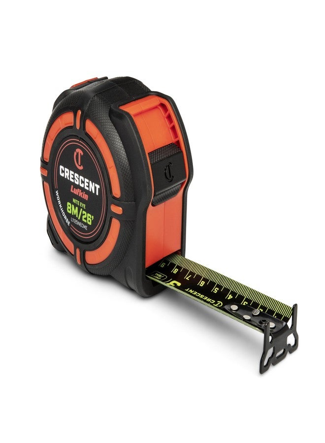 Crescent Lufkin 8 Meter / 25 Ft. Workhorse NITE Eye Tape Measure | L1125NECME - Image 4