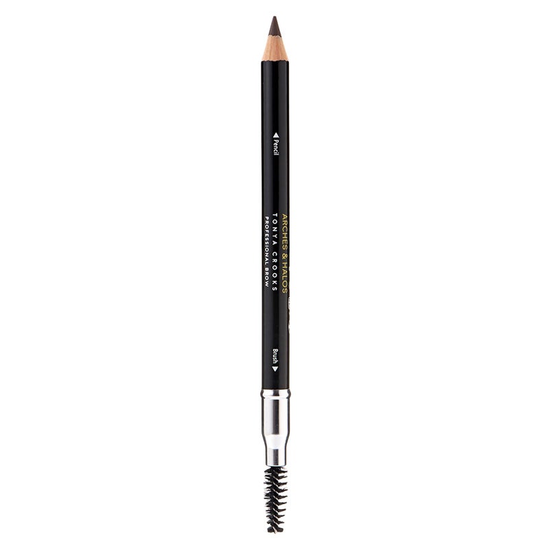 Arches & Halos Precision Brow Shaping Pencil - Double Sided Eyebrow Filler and Spoolie Brush - Creamy Texture for Shaping and Defining With Ease - Vegan, Cruelty Free - Neutral Brown - 0.070 oz - Image 1