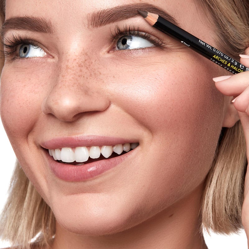 Arches & Halos Precision Brow Shaping Pencil - Double Sided Eyebrow Filler and Spoolie Brush - Creamy Texture for Shaping and Defining With Ease - Vegan, Cruelty Free - Neutral Brown - 0.070 oz - Image 4