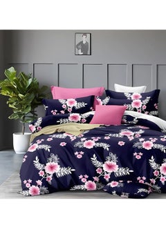 EXPRESS BEDSHEETS Floral Design Egyptian Cotton Bed Sheet Set with 2 Pillow Covers – Luxurious, Soft, Durable Bedding for Ultimate Comfort 