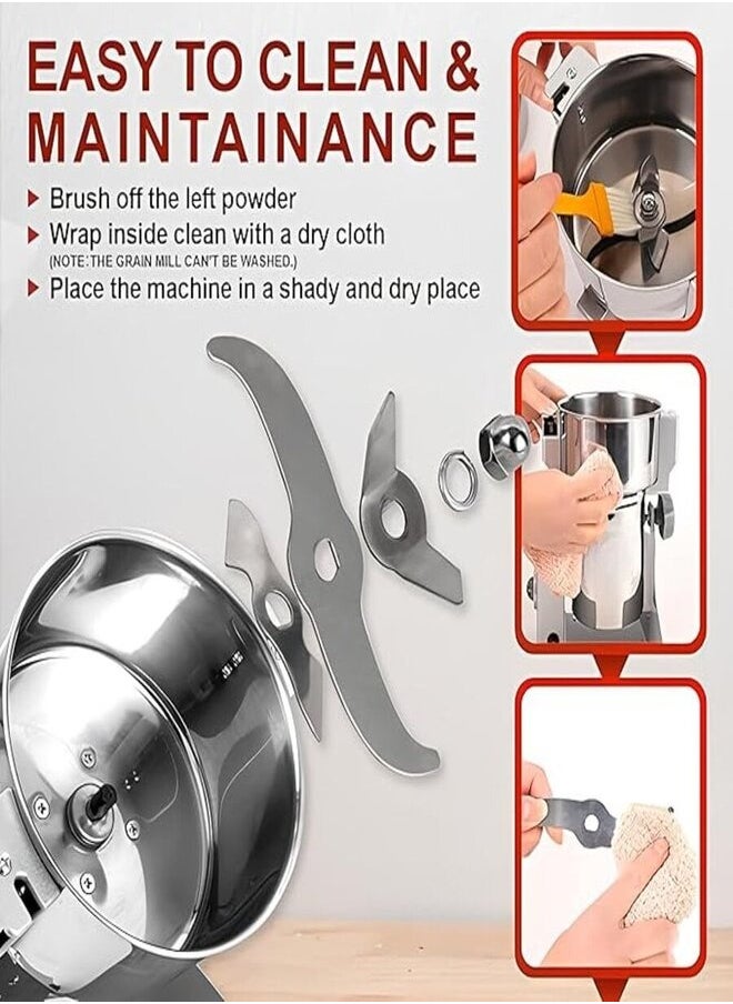 showkah - 800G Spice Masala Grinder Machine with Fast and Efficient Grinding for Spices, Herbs and Dry Fruits Electric Grain Grinder - Image 1