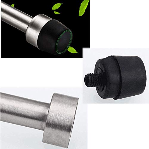 Gudui 2 Pack Door Stop 5 Inch Long Door Stoppers Rubber Tips Stainless Steel Doorstop Wall Mounted - Image 3