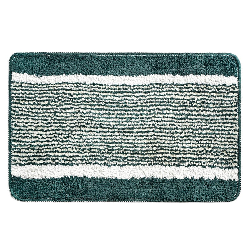 Kuber Industries Microfiber (40x60 cm) Door Mats for Home | Floor Mat for Living Room, Bedroom, Bathroom & Office | Kitchen Mats for Floor Anti Slip | Lining - Green - Image 3