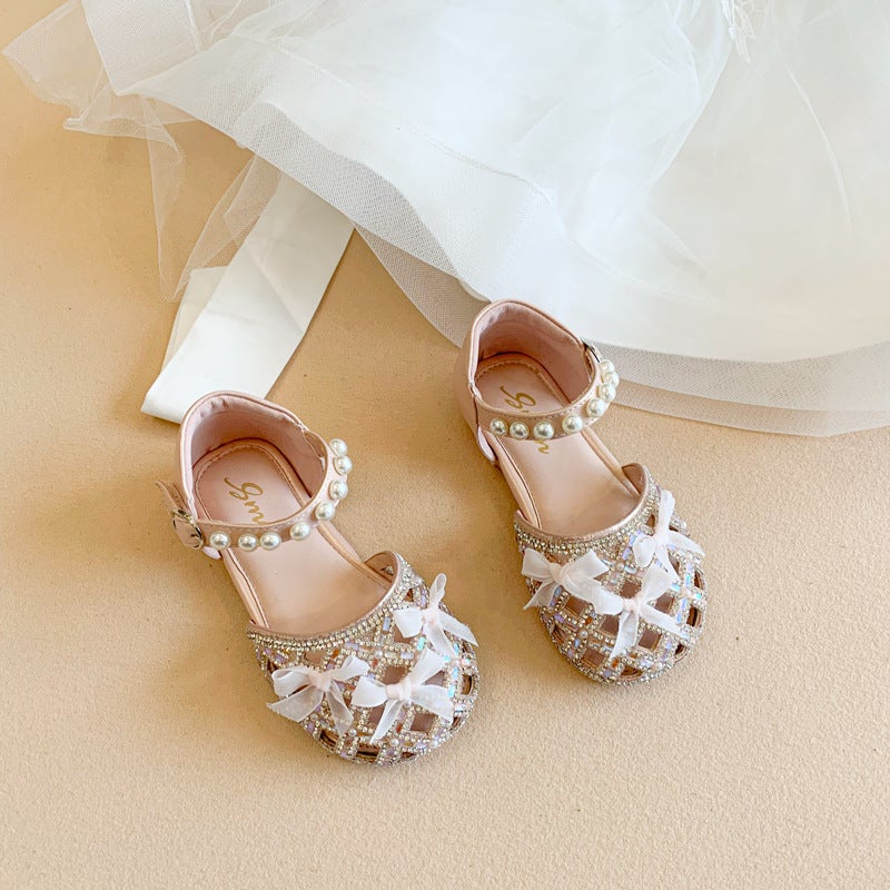 Children'S Sandals 2025 Beach Shoes Girls Bow Princess Shoes Girls Children'S Shoes Baby Shoes - Image 1