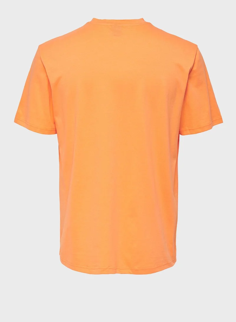 Only & Sons Pocket Print Crew Neck T-Shirt