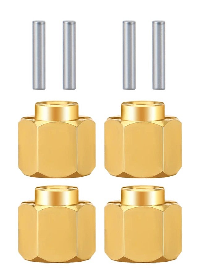 RCLIONS Brass RC Wheel Hex Hub 4mm Drive Adapter for TRX4-M 1/18th RC Crawler Car Upgrades - Image 1