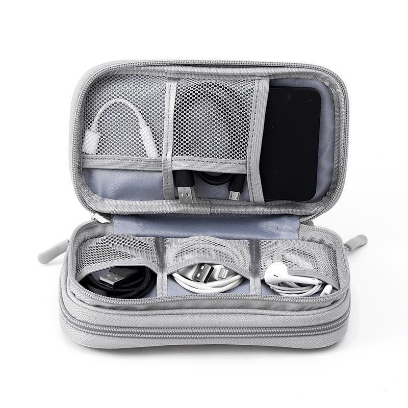 Digital Accessories Storage Bag Multi-Layer Dustproof - Compact High-Quality Storage Case for Travel & Desktop Use - Image 3