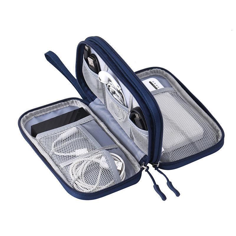 Digital Accessories Storage Bag Multi-Layer Dustproof - Compact High-Quality Storage Case for Travel & Desktop Use - Image 2