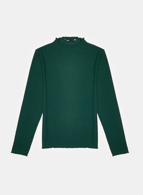 ONLY Womens Emma Longsleeve High Neck Top