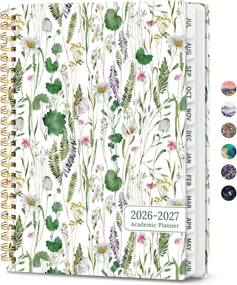 ZOTIA Planner 2026-2027, Monthly and Weekly Academic Planner July 2026 - June 2027, Hardcover Student Teacher Planning Agenda Calendar Book with Tabs, Perfect for Office School Supplies, A4 (8.5" x 11 - Image 1