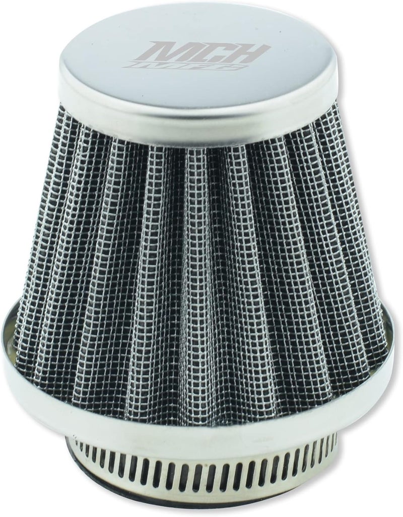 MCHMFG Motorcycle Air Filter 38mm for SSR 110cc 125cc Coolster CRF Dirt Pit Bike GY6 50cc Scooter Moped QMB139 Engine Parts (Silver) - Image 1