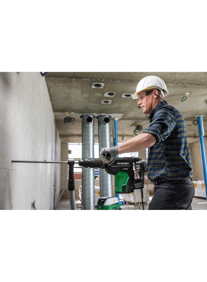 Hikoki هيوكوي DH52MAE6Z مثقاب مطرقي بقطر 52 مم، SDS ماكس، 1500 واط، آلة هدم وحفر ثقيلة، 15.5 جول طاقة تأثير، 11.8 كجم، أداة كهربائية احترافية للبناء - Image 3
