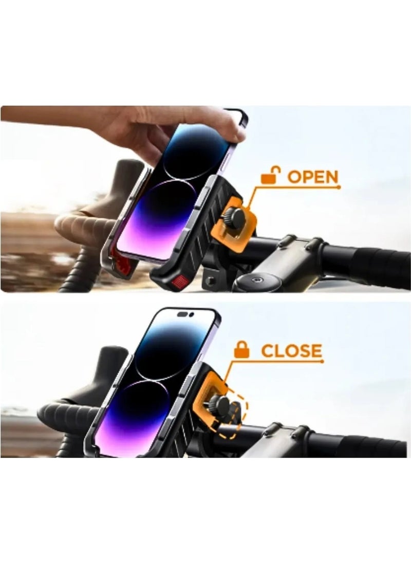Zoli Motorcycle-Bike Vibration Reducing Durable Handlebar and Mirror Mounted Motorcycle Phone Holder  - Image 4