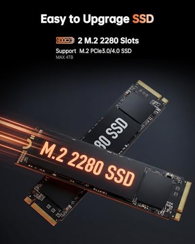 KAMRUI Mini Gaming PC, Hyper H1 win-11 Pro AMD Ryzen 7 7735HS (Beat 7730U/6800U, Up to 4.75GHz) Mini PC, 24GB LPDDR5 5500MT/s 512GB SSD Micro Pc, Mini Computer Triple 4K Display/2.5G LAN/WiFi6/BT5.2 ﻿ - Image 5