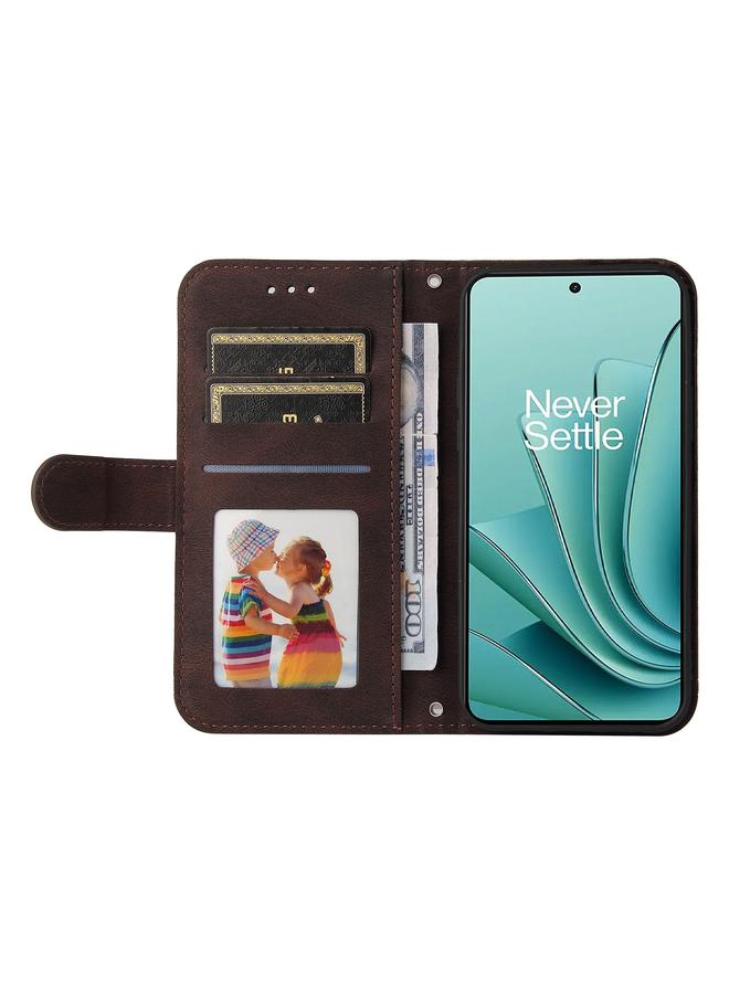 اس-توب جراب لهاتف OnePlus Nord 3 / Ace 2V مصنوع من الجلد مع أزرار معدنية وشجرة الحياة - Image 4