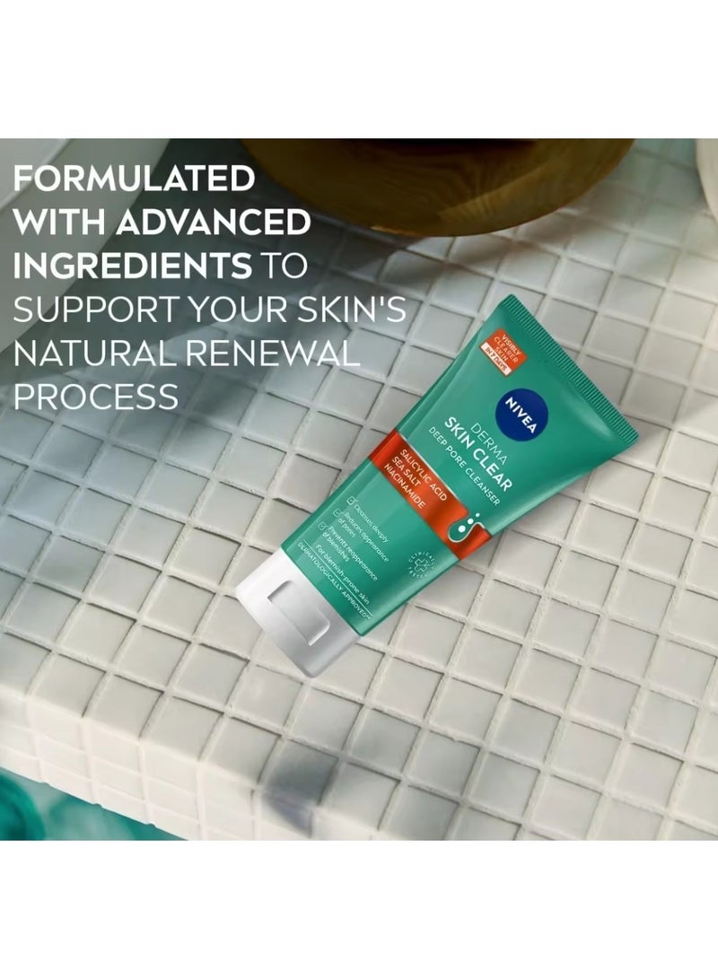 Nivea Derma Skin Clear Deep Pore Cleanser 150ml - Image 3
