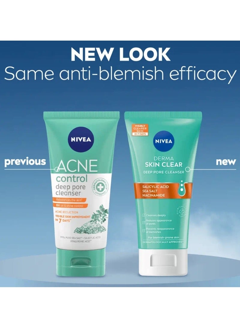 Nivea Derma Skin Clear Deep Pore Cleanser 150ml - Image 4