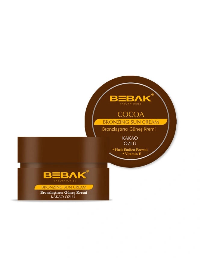 BEBAK Bebak Cocoa Extract Bronzing Sun Cream 100 ML-MADE IN TURKEY  - Image 2