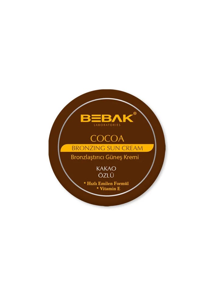 BEBAK Bebak Cocoa Extract Bronzing Sun Cream 100 ML-MADE IN TURKEY  - Image 1