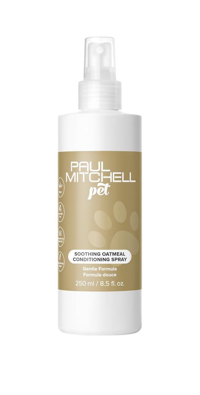 Paul Mitchell Pet Soothing Oatmeal Conditioning Spray, Gentle Formula, Grooming Spray for Dogs, 8.5 fl. oz - Image 5