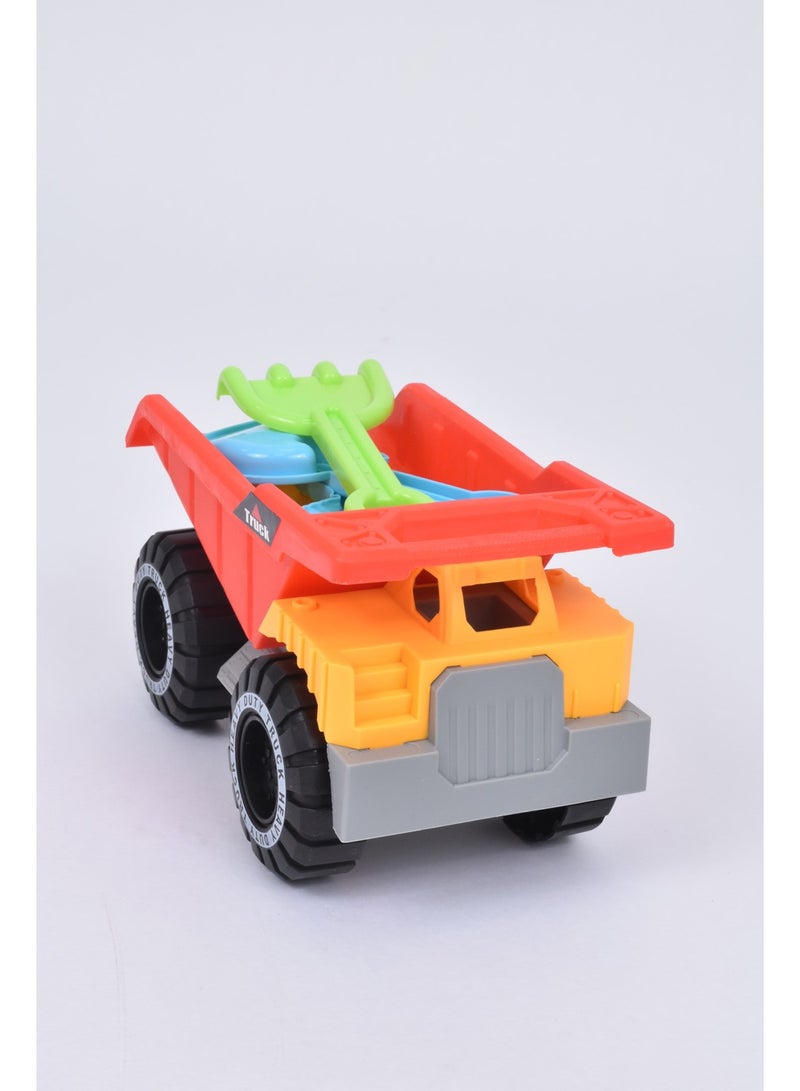 FUN MOMENT Kids Beach Sand Play Set with Truck and Sand Molds - 6 Pieces - Image 2
